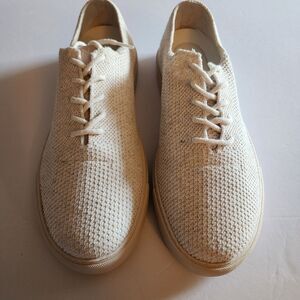 Nisolo Sneakers Mens 9 Beige 365 Eco Knit Linen Breathable Lace Up